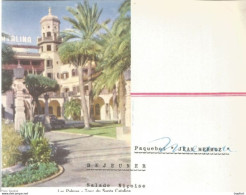 Menu Ancien Paquebot JEAN MERMOZ DINER 1958 LAS PALMAS TOUR DE SANTA CATALINA - Menus