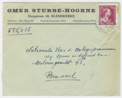 Briefvoorzijde - Devant De Lettre - Sterstempel KLEMSKERKE - Postmarks With Stars