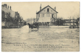 CPA 51 La Crue De La Marne à CHALONS-SUR-MARNE (Janvier 1910) - Madagascar La Rue D' Alger - Le Courant ...... - Châlons-sur-Marne
