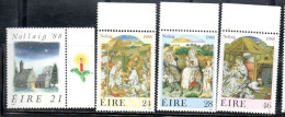 EIRE IRELAND IRLANDA 1988 CHRISTMAS ANNUNCIATION NOLLAIG NATALE NOEL WEIHNACHTEN NAVIDAD COMPLETE SET SERIE COMPLETA MNH - Ongebruikt