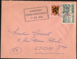 961 Athlétisme Sur Lettre Sécap LIMOGES Foire-Expo - 1877-1920: Semi Modern Period