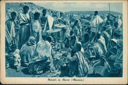 AFRICA - ETHIOPIA - MARKET / MERCATO IN AKSUN / AXUN - ABISSINIA - MAILED 1937 (12552) - Ethiopia
