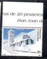 ANDORRE PRINCIPAT ANDORRA 1988 CHRISTMAS NATALE NOEL WEIHNACHTEN NAVIDAD 20p MNH - Neufs