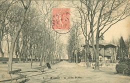 CPA- MAZAMET- Le Jardin Public -Le Kiosque à Musique- Edit. GCM N° 8 *Oblitération 1906 **TBE - Mazamet