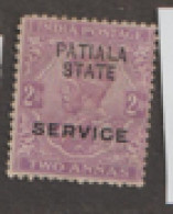 India Patiala  Service 1913   SG  039a  2a  Reddish Purple Fine Used - Patiala