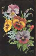 FANTAISIES - Fleurs - Bouquet De Fleurs - Colorisé - Carte Postale Ancienne - Andere & Zonder Classificatie