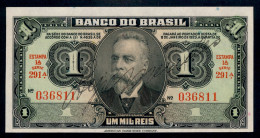 Brésil P 131a (1944) 1 MIL REIS - UNC - Série 291 N° 036811 RARE!!! - Brasil