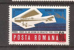 Romania - 1970- AVIONUL CU REACTIE HENRI COANDA, Nestampilat - Otros & Sin Clasificación