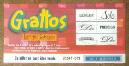 SUISSE LOTERIE ROMANDE BILLET TICKET DE JEUX GRATTOS DU DÉBUT DES ANNÉES 2000 PAS FDJ PAPIER MONNAIE - Biglietti Della Lotteria