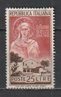 1953 SANTA CHIARA 25 Lire USATO - 1946-60: Usados