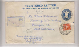 INDIA, 1960 BOMBAY Registered Cover To Germany - Storia Postale