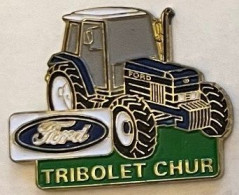 TRACTEUR FORD BLEU - TRIBOLET CHUR - CANTON DES GRIONS - COIRE - SUISSE - SCHWEIZ - SWITERLAND - TRACTOR - TRAKTOR -(34) - Ford