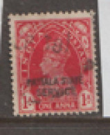 India Patiala Service  1937   SG  065  1a.  Fine Used - Patiala