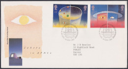 GB Great Britain 1991 FDC Europe In Space, Observatory, Stars, Planets, Pictorial Postmark, First Day Cover - Lettres & Documents