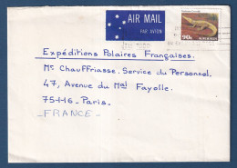 Australie - Sur Lettre - Expéditions Polaires Française - Expéditions Antarctiques