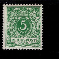 Deutsches Reich 46 B Wertziffer Mit Krone MNH Postfrisch ** Neuf - Nuovi