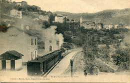 -2B - CORSE- VENACO -  La. Gare      Collection. J.Moretti,. - Gares - Avec Trains