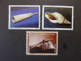 POLYNESIE FRANCAISE, Années 1987 Et 1996, INSTRUMENTS De MUSIQUE , YT N° 282 Et 283 + N° 515 Oblitérés - Used Stamps