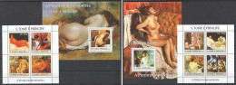 O0071 2004 S. Tome & Principe Erotic Nude Art Impressionism Renoir Degas 2+2 Mnh - Altri & Non Classificati