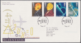 GB Great Britain 1991 FDC Science, Faraday Electricity, Computer, Radar, Jet, Pictorial Postmark, First Day Cover - Briefe U. Dokumente