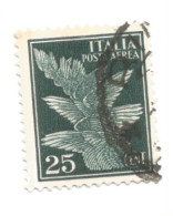 (REGNO D'ITALIA) 1930-1932, POSTA AEREA, SOGGETTI ALLEGORICI - 2 Francobolli Usati - Correo Aéreo