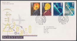 GB Great Britain 1991 FDC Science, Faraday Electricity, Computer, Radar, Jet, Pictorial Postmark, First Day Cover - Brieven En Documenten