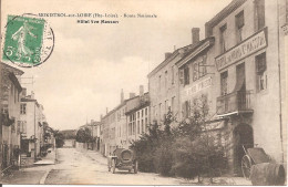 MONISTROL-sur-LOIRE (43) Route Nationale - Hôtel Veuve Masson En 1909 - Monistrol Sur Loire