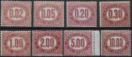 1875 Italia Service 8v. II MNH Sassone N. 1/8 - Andere & Zonder Classificatie