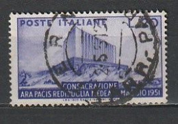 1951 ARA PACIS  20 Lire USATO - 1946-60: Usati