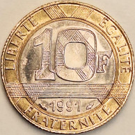 France - 10 Francs 1991, KM# 964.1 (#4356) - 10 Francs