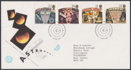 GB Great Britain 1990 FDC Astronomy, Planets, Stonehenge, Ship, Telescope, Space, Pictorial Postmark, First Day Cover - Brieven En Documenten