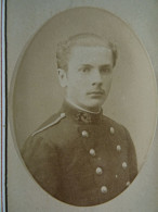 Photo CDV Franck à Paris  Portrait Militaire Polytechnique  CA 1885  - L679A - Anciennes (Av. 1900)