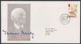 GB Great Britain 1990 FDC Thomas Hardy, Novelist, Novel, Literature, Art, Books, Pictorial Postmark, First Day Cover - Covers & Documents
