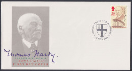 GB Great Britain 1990 FDC Thomas Hardy, Novelist, Novel, Literature, Art, Books, Pictorial Postmark, First Day Cover - Covers & Documents