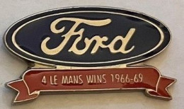 LOGO FORD - VOITURE - CAR - AUTOMOBILE - AUTO - 4 LE MANS WINS 1966 - 69 - FRANCE - VAINQUEUR - VICTORY - VICTOIRE -(34) - Ford