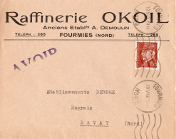 Imprimé à En-tête Raffinerie OKOIL FOURMIES - 1921-1960: Modern Period