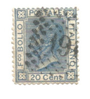 (REGNO D'ITALIA) 1867, EFFIGIE DI VITTORIO EMANUELE II - 2 Francobolli Usati - Oblitérés