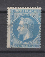 Yvert 29B Oblitération étoile De Paris 12 - 1863-1870 Napoleon III With Laurels