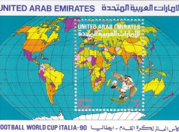 UNITED ARAB EMIRATES Block 6,unused - 1990 – Italia