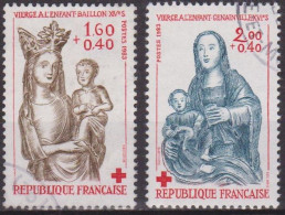 Croix Rouge - FRANCE - Sculptures En Bois Polychrome - N° 2295-2296 - 1983 - Used Stamps