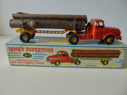 " Tracteur Willème Avec Semi-remorque Fardier " Dinky Supertoys, Meccano, Avec Sa Boite - Toy Memorabilia