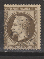 Yvert 30 Oblitération étoile De Paris 8 - 1863-1870 Napoléon III Lauré