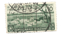 (REGNO D'ITALIA) 1936, BIMILLENARIO ORAZIANO - 4 Francobolli Usati - Oblitérés