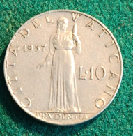 Vaticano 10 Lire 1957 - Vaticano