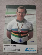 Autograph Cyclisme Cycling Ciclismo Ciclista Wielrennen Radfahren DEPINE FRANCK (Champion Du Monde Sur Piste 1983) - Cyclisme