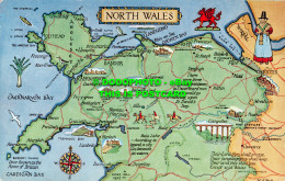 R518692 North Wales. M. F. Peck. Map. Salmon. 4587 - World