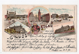 18 - Gruss Aus BRESLAU - WROCLAW - Litho *1898* - Poland