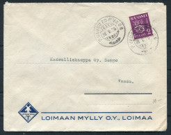 1936 Finland P.VAUNU 20 P. VAGN Railway TPO Cover - Wasa - Storia Postale