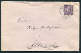 1922 Sweden FKMB Spanga - Stockholm Railway Cover  - Cartas & Documentos