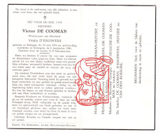 DP Victor De Cooman ° Balegem Oosterzele 1876 † Zottegem 1960 X Vitalia D'Hauwers // Huycke De Wandel Van Hessche - Devotion Images